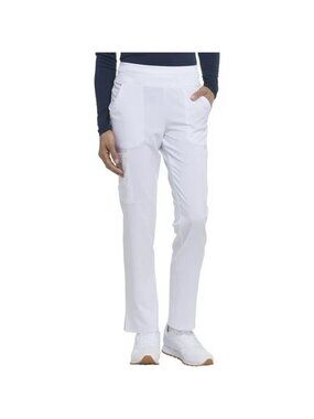 Dickies Pants Medium EDS Essentials Natural Rise Tapered Leg White Scrub Pants